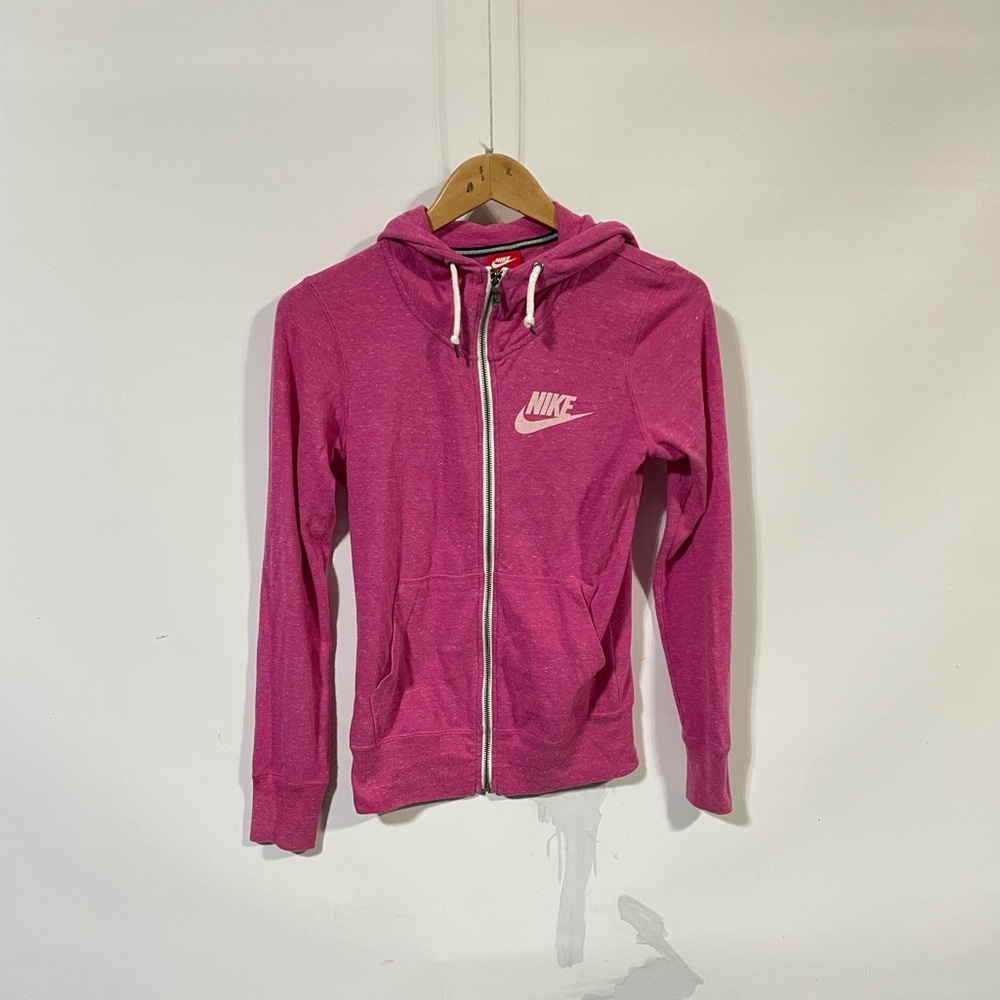 Nike tech full-zip hoodie sweatshirt pink XS